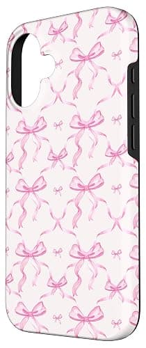 Aesthetic Pink Ribbons and Bows in Watercolor Case for iPhone 16 thumbnail 2