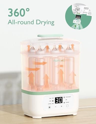 Momcozy Bottle Sterilizer and Dryer, 8-in-1 Electric Steam Baby Bottle Sterilizer for Baby Bottles, Baby stuffs & Breast Pump Accessories thumbnail 5