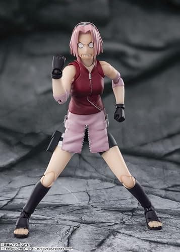TAMASHII NATIONS - Naruto Shippuden - Sakura Haruno - Inheritor of Tsunade's Indominable Will, Bandai Spirits S.H.Figuarts Action Figure thumbnail 6