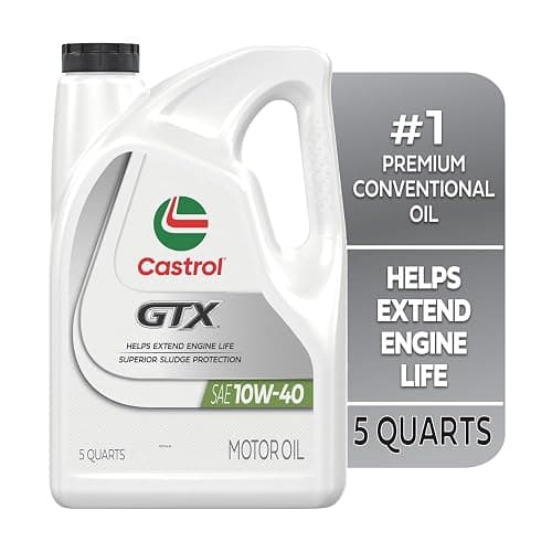 Castrol GTX 10W-40 Conventional Motor Oil, 5 Quarts thumbnail 2