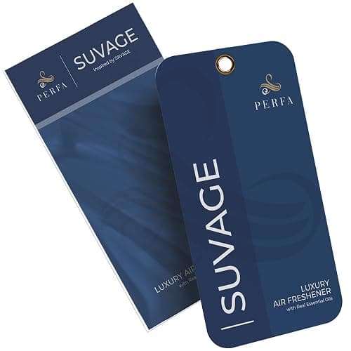 Card Car Air Freshener for Men - Solvère Inspired Perfume Scent by Perfa | Luxury Fragrance - Neutralizes Lingering Smells - Air Freshener with Odor Eliminating Technology - Perfect for Any Vehicle - Image 1