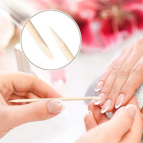 EWVVSS 600 Pcs 4.5 Inch Orange Sticks for Nails Double Sided Multi-Use Wooden Cuticle Pusher Sticks Manicure Pedicure Tool Cuticle Sticks or Eyebrow Waxing Sticks for Facial Hair Removal thumbnail 4