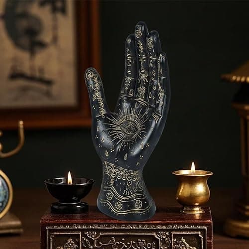 Skyant Palmistry Hand Resin Decor (Black) thumbnail 4