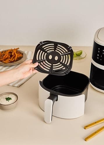 CREATE Air Fryer Studio Easy Luftfritteuse, 4,5 l, gebrochenes Weiß, Kapazität 5-6 Portionen, 10 Programme, Touch-Bedienfeld, Zeit- und Temperatursteuerung, 1400 W thumbnail 5
