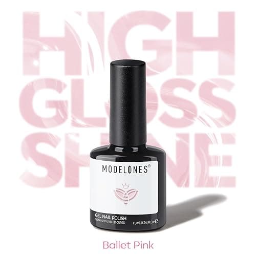 modelones Gel Nail Polish Baby Pink Polish Light Soft Pastel Soap Nail Polish Soak Off Nail Art Gel Manicure Salon DIY Home Gift for Women 15 ML thumbnail 7