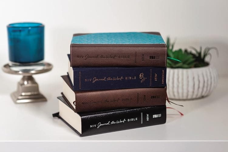 NIV, Journal the Word Bible, Cloth over Board, Pink Floral, Red Letter, Comfort Print: Reflect, Take Notes, or Create Art Next to Your Favorite Verses thumbnail 9