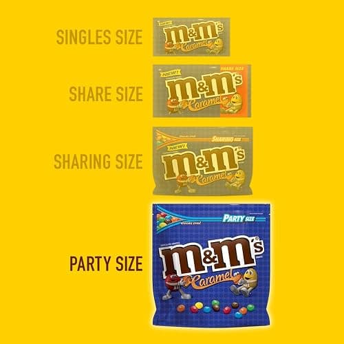 M&M's Caramel Milk Chocolate Christmas Candy, Party Size, 34 oz Resealable Bulk Candy Bag thumbnail 8