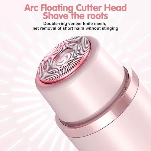 Bikini Trimmer for Women,2 in 1 Dual Head Bikini Shaver & Body Shaver,Cordless & Waterproof Electric Bikini Trimmer for Women, Painless Hair Removal with Silky Glow Finish,Pink3 thumbnail 9