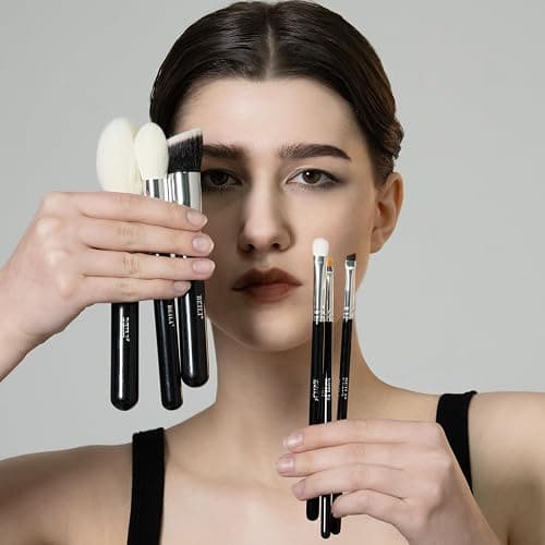 BEILI Pinceaux Maquillage 30 PCS Kit Pinceau Maquillage Professionnel, Lot Pinceaux Maquillages Pour Pinceau Yeux Fond Teint Sourcils Highlighter Makeup Brushes,Poil Naturelles,Noir thumbnail 2
