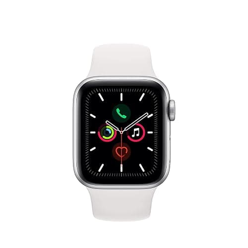 Apple Watch Series 5 (GPS + Cellular, 40MM) - Silver Aluminum Case with White Sport Band (Renewed) thumbnail 2