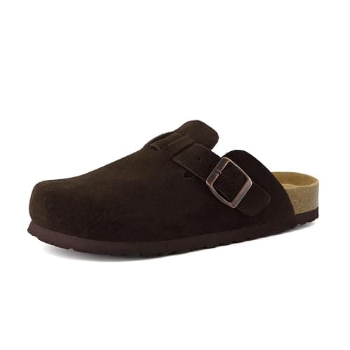 CUSHIONAIRE Hana - Genuine Leather Suede Classic Clog Womens Shoes - Slip On Mule Comfortable Shoes for Women thumbnail 9