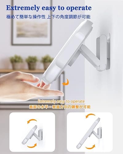 Mistriddle Waterproof Shower Phone Holder with 360° Rotation, Angle Adjustable, Wall Mounted Phone Holder for Bathroom Mirror Bathtub Kitchen, Up to 6.8 Inch (Upgraded) thumbnail 4