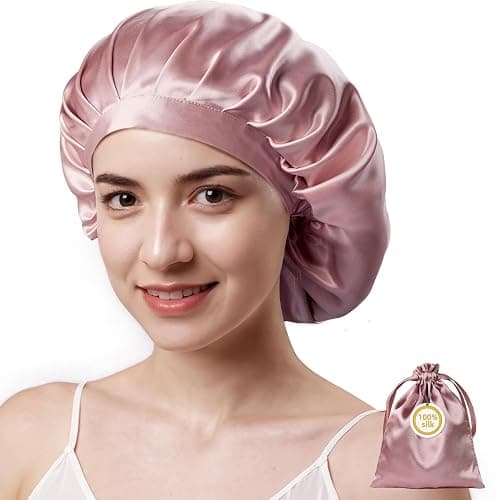 Kaome 100% Mulberry Silk Bonnet for Sleeping - Image 1