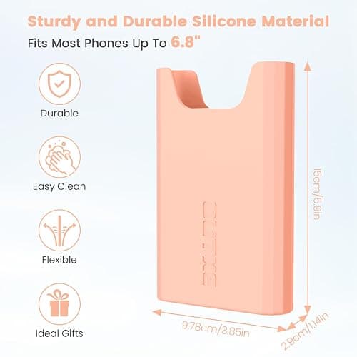 OUTXE Silicone Phone Holder Accessories for Bogg Bag, Phone Case Holder Compatible with All Bogg Bags, Peachy Beachy Cell Phone Insert for Simple Modern Beach Bag thumbnail 5
