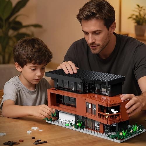 NETEHU Romance Films Fans Architecture Blocks，House Building Set House Present for Adult Halloween Christmas Valentine (979Pcs Mini Bricks) thumbnail 2