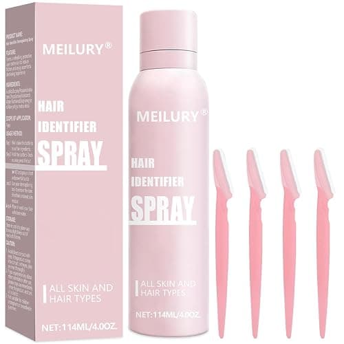 Hair Identifier Spray for Face Shaving,Moisturizing and Skin Care Dermaplaner Spray, Glow Reveal Face Spray for Face Dermaplaning, Peach Fuzz Remover for Women Face (1pc) - Image 1