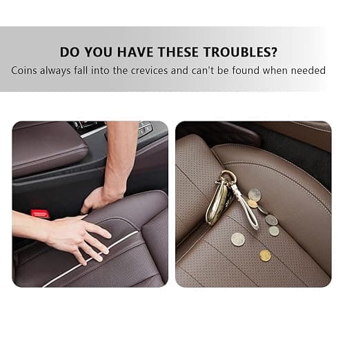 Compact Coin Holder for Car - 4 Compartment&Automatically Holds Coins Coin Organizer(1 Dollar,Quarter,Dimes) - Universal Center Console Coin Case for Car Taxi SUV Truck thumbnail 6
