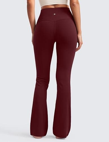 CRZ YOGA Butterluxe Flare Leggings 29"/30.5"/32"/33.5" - High Waist Bootcut Wide Leg Lounge Womens Yoga Pants with Pocket thumbnail 2