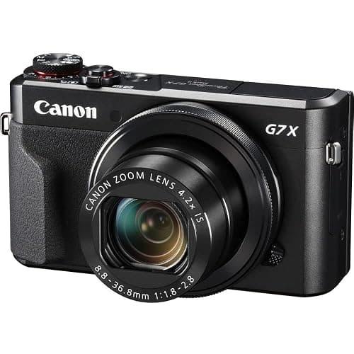 Canon PowerShot G7 X Mark II Digital Camera (1066C001), 64GB Memory Card, Card Reader, Soft Bag, Flex Tripod, Hand Strap, Memory Wallet, Cleaning Kit (International Model) (Renewed) thumbnail 2