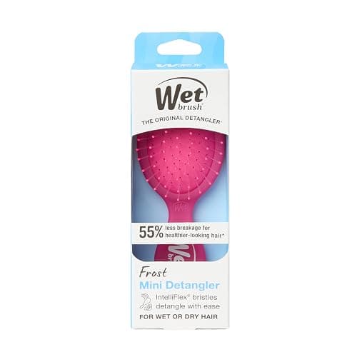 Wet Brush Mini Detangler Hair Brush, Pink Frost, Detangling Travel Hairbrush, Ultra-Soft IntelliFlex Bristles Glide Through Tangles with Ease, Pain-Free, All Hair Types thumbnail 11