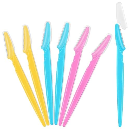 JHZMCRX Eyebrow Razors Bulk Face Razor Multipurpose Facial Razor Dermaplaning Tools for Women Men Eyebrow Trimmers Shaver with Protective Cover Hair Removal Tools Multicolor 30 Pcs thumbnail 8