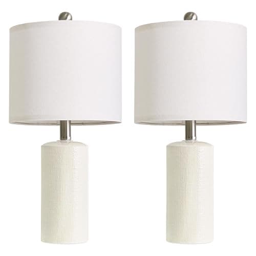 G-SAFAVA 20.5" Small Table Lamps for Living Room Lamp Set of 2 Ceramic Lamps for Bedroom Bedside Lamps Modern Boho Lamps for Night Stands Farmhouse Nightstand Lamp Side End Table Lamp, White thumbnail 9