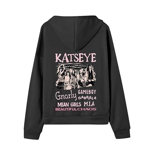 Unisex KATSEYE Hoodie Album Concert Zip Up Hoodie Jacket Long Sleeve KATSEYE Merch Costume Pop Fan Sweatshirts Y2K Clothes thumbnail 4