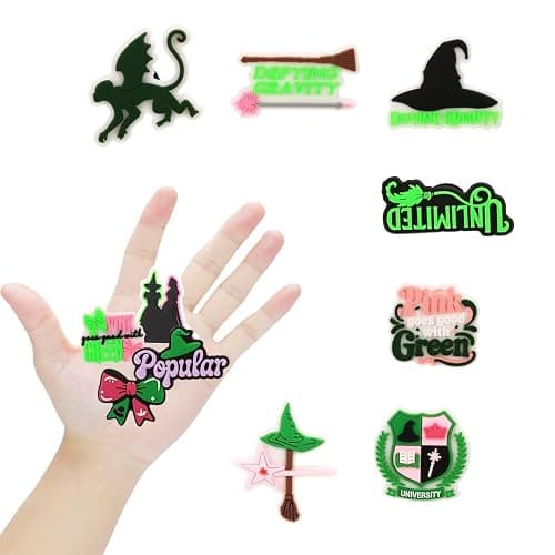 WASENLO 24 Pack Witch Shoe Decorations Charms for Clog, Theme Party Favors,Wizard Merch Gifts for Birthday Decorations Party Supplies thumbnail 5