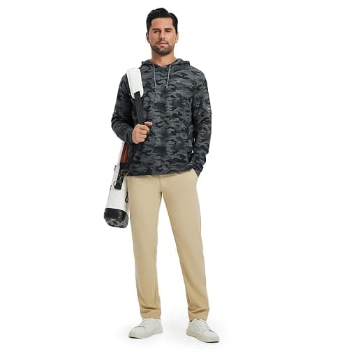 Hoodies for Men Golf Fleece Hooded Sweatshirts Dry Fit Athletic Lightweight Casual Midlayer Mens Hoodies Pullover thumbnail 4