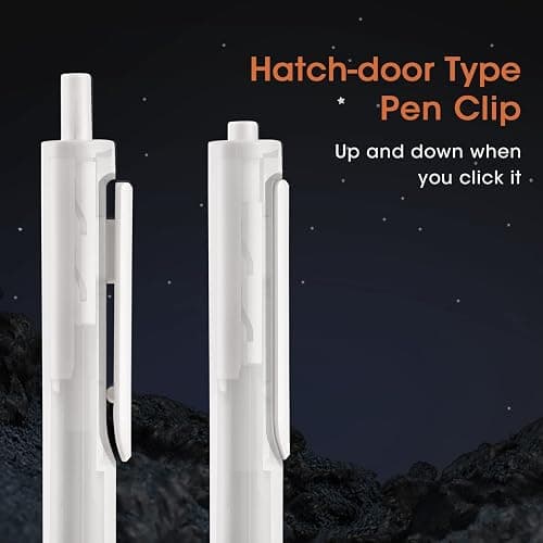 WRITECH Gel Pens Fine Point: 0.5mm No Smear & Smudge Black Ink Pen Click for Journaling Sketching Drawing Notetaking Retractable Extra Finepoint Smooth Writing Silent Pen Set Non Bleed 8ct Up-Gel thumbnail 5
