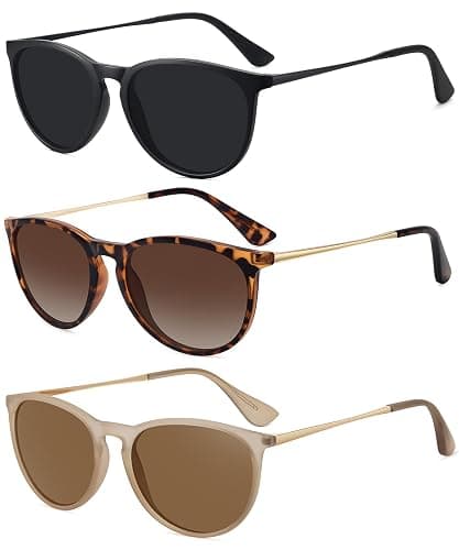 Retro sunglasses womens 2024 trendy round classic glasses - Image 1