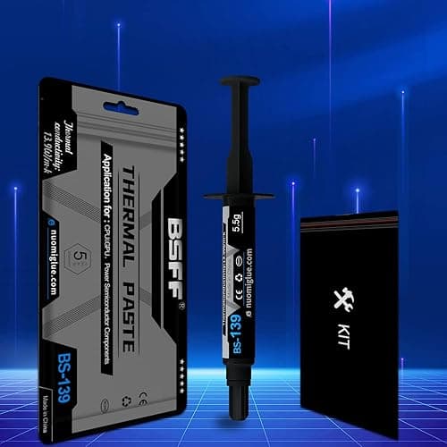 BSFF Thermal Paste, 5.5g with Toolkit CPU Paste Thermal Compound Paste Heatsink for IC/Processor/CPU/All Coolers, Carbon Based High Performance thumbnail 7