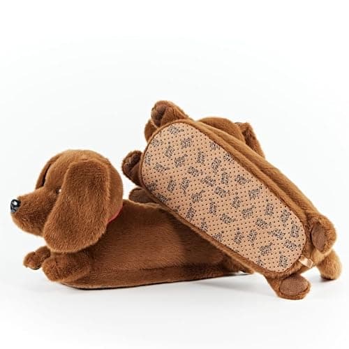 ooohyeah Women's Funny Animal Hug Plush Non-Slip Slippers, Novelty Cute Cozy Warm Slippers with Grips for Women thumbnail 2