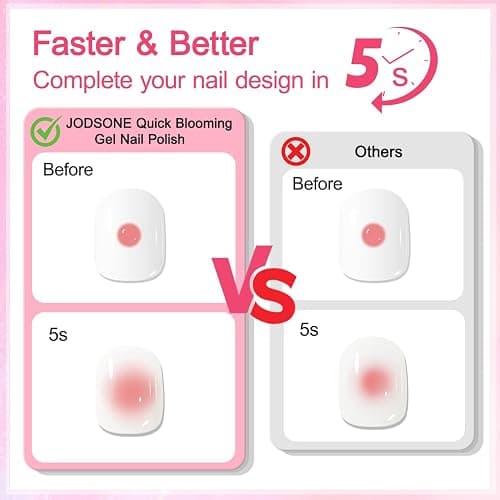 JODSONE Blooming Gel Nagellack zum Verteilen, Transparenter Marmor-Nagel, Nagelkunst-Zubehör für Streueffekte, Blumendruck, Aquarell-Design für Frauen 10 ML thumbnail 5