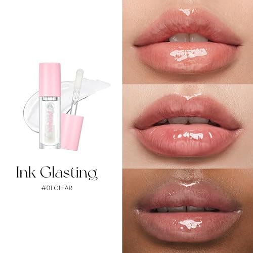 Peripera Ink Glasting Lip Gloss | Non-Sticky, High-Shine, 4XL Wand For Easy Application, Comfortable, Plumping, Fuller-Looking Lips, Moisturizing, Long-Lasting, Vegan (01 Crystal Clear) thumbnail 5