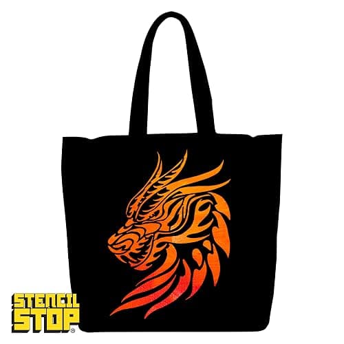 Stencil Stop Dragon Head Stencil - 4.38 x 6 Inches - Reusable Dragon Stencils for Painting on Wood, Walls, Fabric & Rocks - Durable 14 Mil Mylar Plastic - Perfect for DIY Crafts & Custom Art thumbnail 5