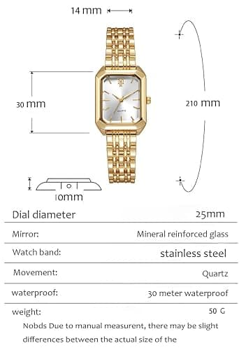 BESTKANG Watches for Women Wrist Watches Steel Strap Womens Watch Casual Fashion Simple Square Quartz Wristwatch thumbnail 6
