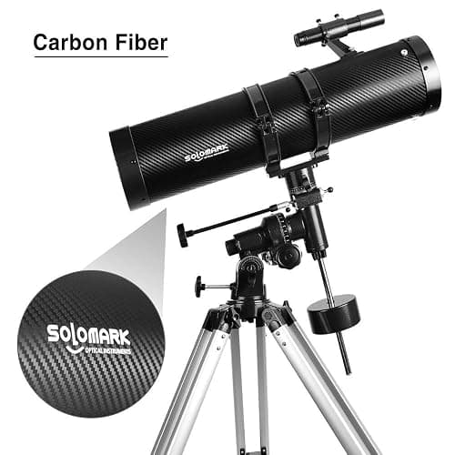Telescope 130EQ Newtonian Reflector Telescopes for Adults, Professional Telescopes for Adults Astronomy, Comes with 1.5X Barlow Lens Smartphone Adapter & 13% T Moon Filter thumbnail 2