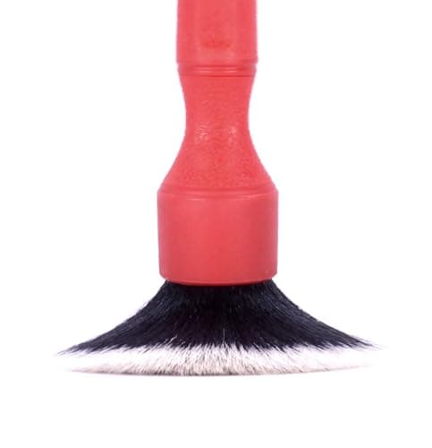 Detail Factory - TriGrip Ultra-Soft Detailing Brush Set - Scratch-Free Cleaning for Exterior, Interior Panels, Emblems, Badges, Gauges, Infotainment Screen - Red thumbnail 5