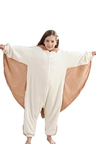 DarkCom Kids Animal Onesie,Women and Mens Cosplay Flying Squirrel Onesie Halloween Costume Christmas Pajamas Sleepwear thumbnail 2