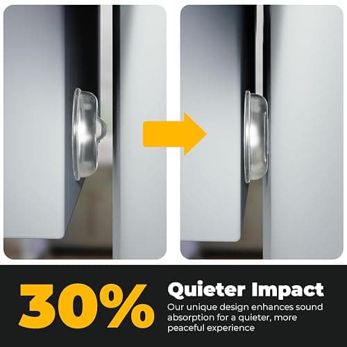 128 Self Adhesive Cabinet Door Bumpers – Sticky Clear Silicone Rubber Pads for Furniture Drawers, Kitchen Cabinets, Decor, Wall Protection – Vellax thumbnail 2