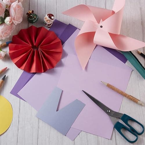 30 Sheets 8.5x11 Color Tones Cardstock Paper 250GSM Thick Paper Cards for Birthday Party, Invitations and DIY Crafts Decoration (Purple) thumbnail 2