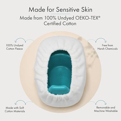Potty Cozy for Mini Potty, 100% Undyed Cotton Fleece Potty Seat Cover, Soft Warm Baby Potty Cushion, Oeko TEX 100 Certified, Removable Machine Washable Potty Training Accessory thumbnail 6