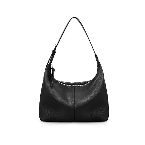 befen Genuine Leather Slouchy Hobo Bags for Women, Ultra Lightweight Leather Purses Shoulder Handbags Satchel for Work Casual - Image 1