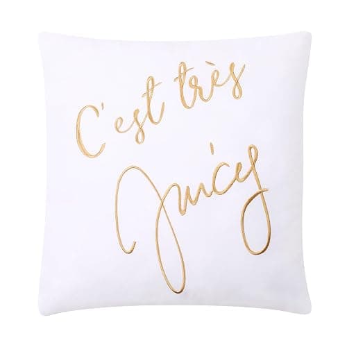 Juicy Couture Cabana Stripe Reversible Bedding Set - Queen/Full Size - Dogwood Pink/White Stripe Print – 6 Piece Set – Includes 1 90" x 90" Comforter, 3 Decorative Pillows, 2 Shams thumbnail 7