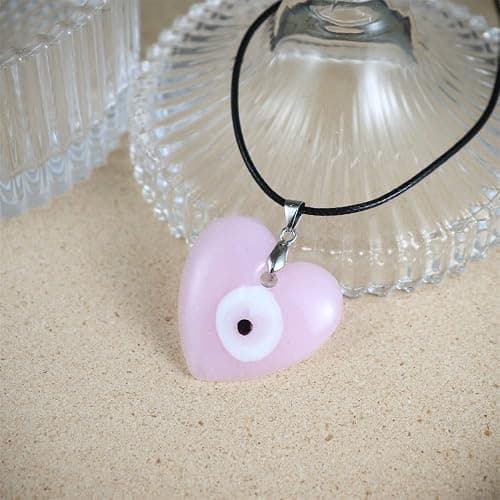 Fuqimanman2020 Lucky Blue Glass Turkish Evil Eye Pendant Necklace Set Leather Rope Hamsa Hand for Women Men Protection Ojo Prayer Religious Amulet Jewelry thumbnail 5
