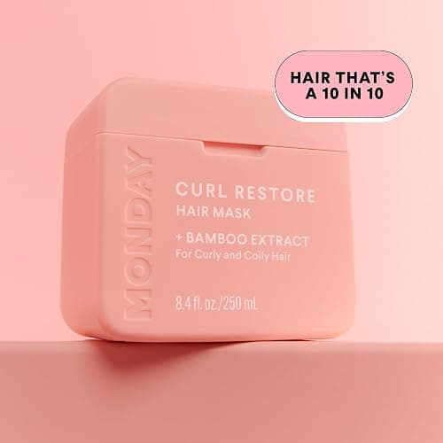 MONDAY HAIRCARE CURL RESTORE Hair Mask with Bamboo Extract, Coconut Oil & Shea Butter for Curls & Coils of all types 250 mL thumbnail 8