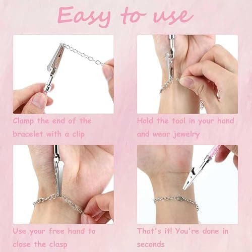 Gorofit Auxiliary Tools of Stainless Steel Self-service Jewelry | Aviation Grade Stainless Steel, 197 mm Extended Design, Ergonomic Easy to Operate, Quick Wearing & Dismantling, Portable thumbnail 5