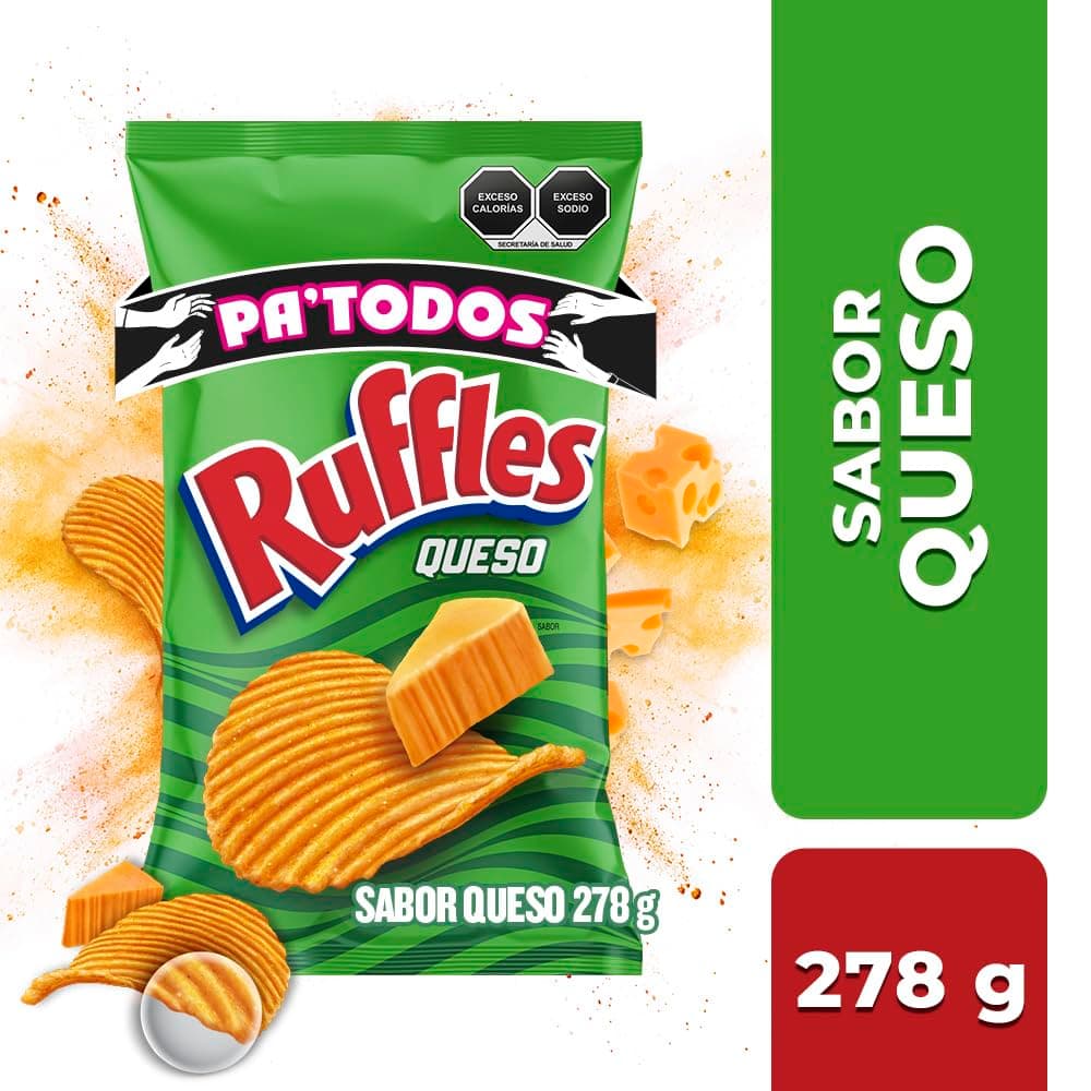 Sabritas Ruffles Sabor a Queso Papas Fritas 278 g thumbnail 4