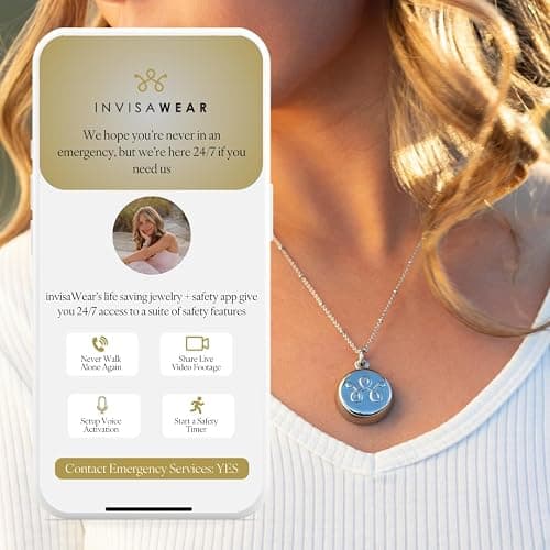 invisawear Smart Jewelry - Personal Safety Device - Keychain thumbnail 3